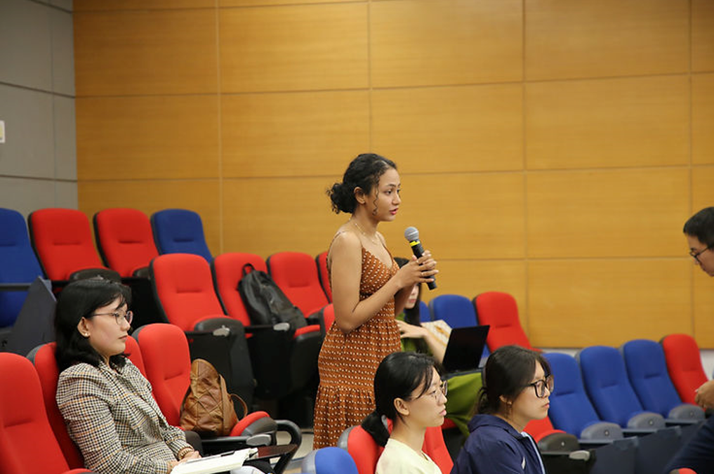 Students had an interactive discussion with Professor Bishai Students had an interactive discussion with Professor Bishai