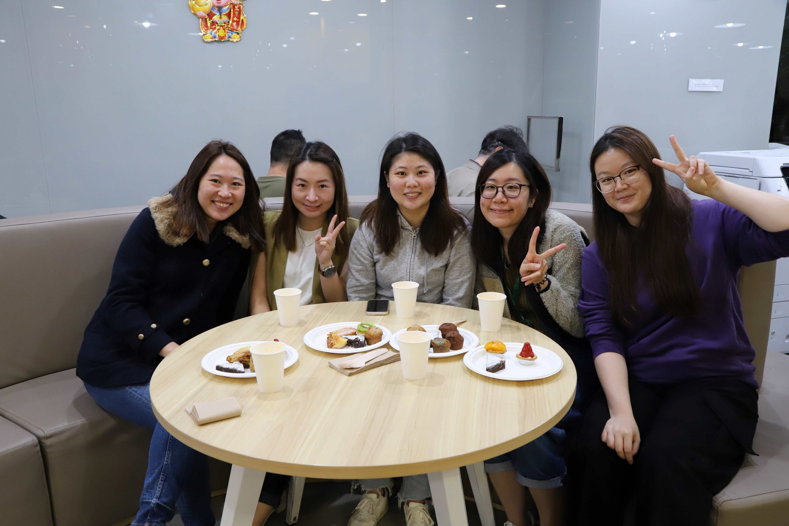 Participants enjoy delectable food