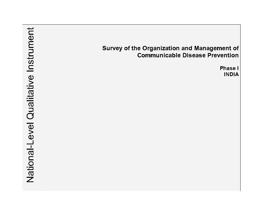 Karnataka Central Qualitative Instrument