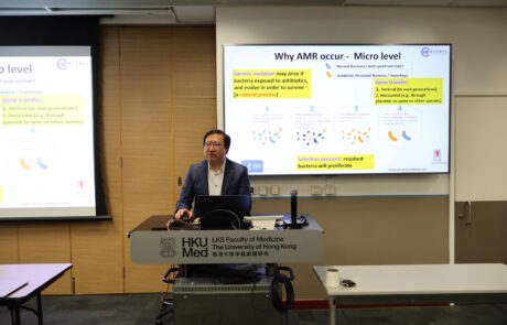 Dr Edmond S.K. Ma presents on “Combating Antimicrobial Resistance in Hong Kong: One Health Approach”.