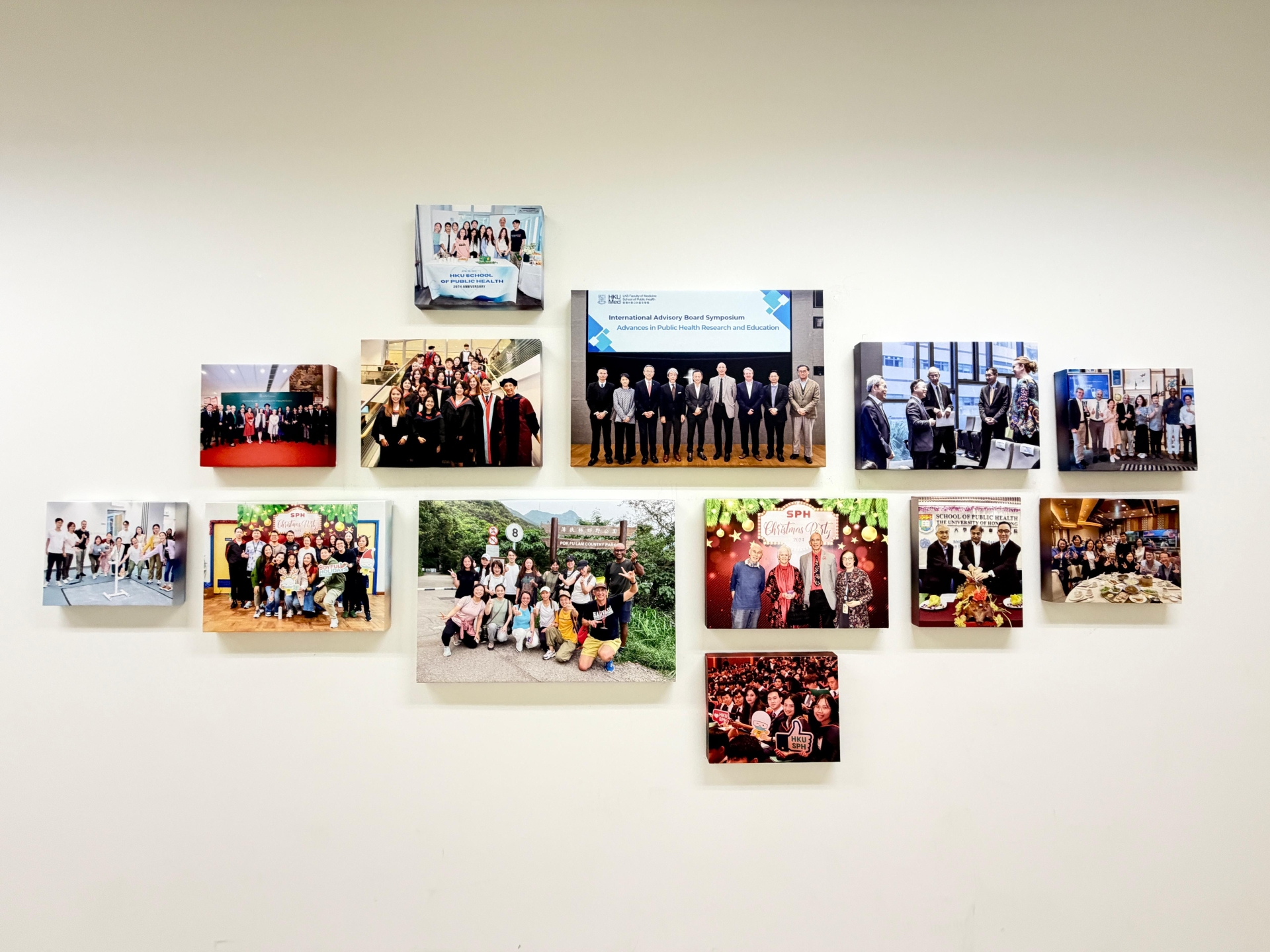 A vibrant new photo collage is now on display on the G/F of Patrick Manson Building, marking the completion of our School Wall Decor project.