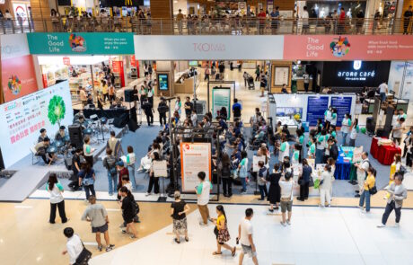 During the public outreach campaign, JCECC: Unison staff and representatives from NGO partners engage the public with interactive games, role-playing video simulations, a guided peace room display, and information on project interventions.