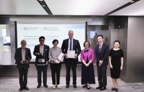 A moment from the souvenir presentation for Professor Brown after the lecture.